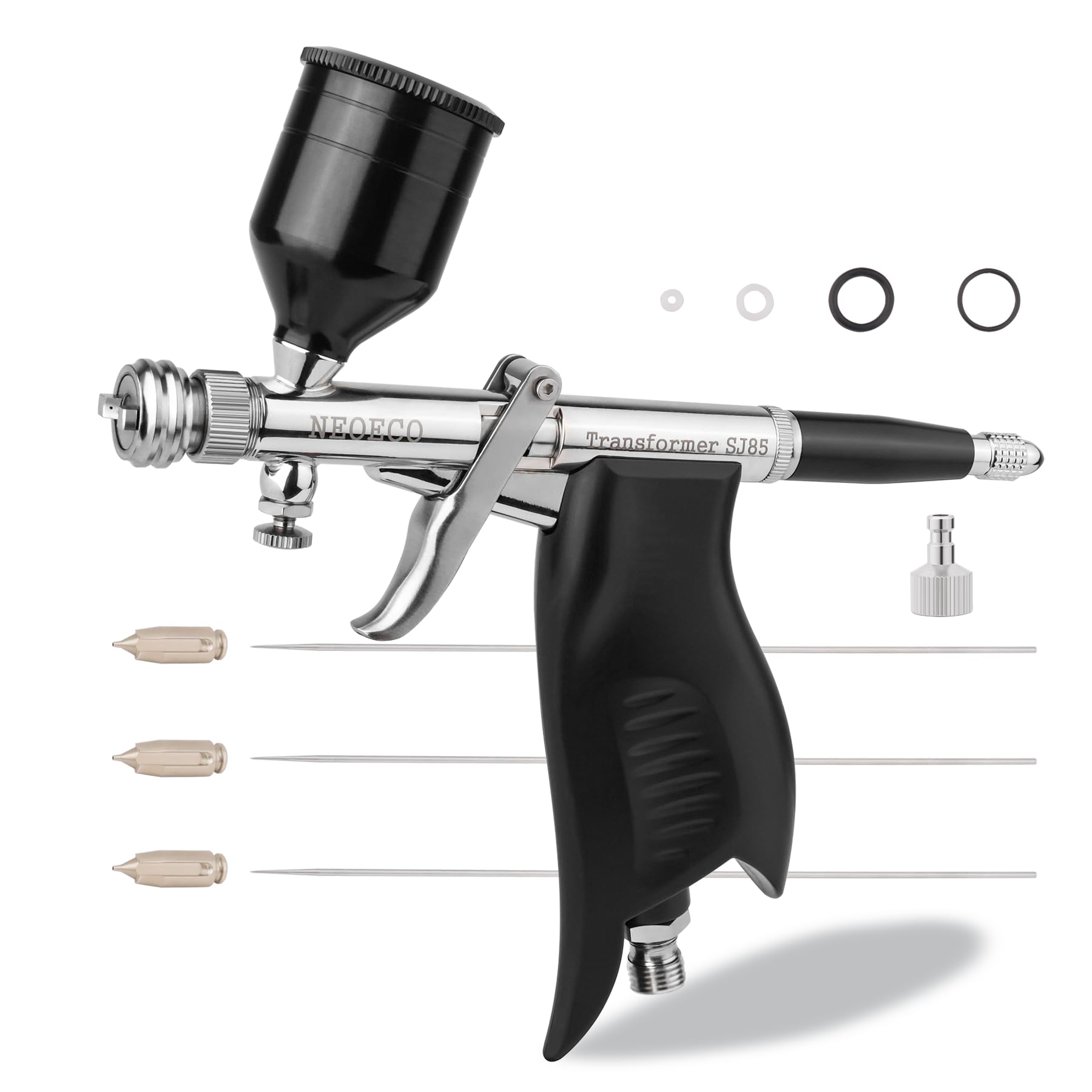 Amazon.com: NEOECO Transformer SJ85 Dual-Action Airbrush Kit